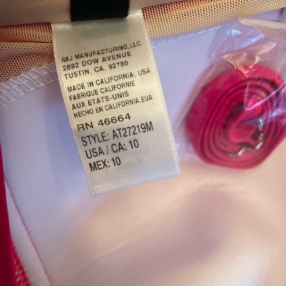 Athena Women's Solid Twist Bandeau One-Piece In Rose - Picture 12 of 12